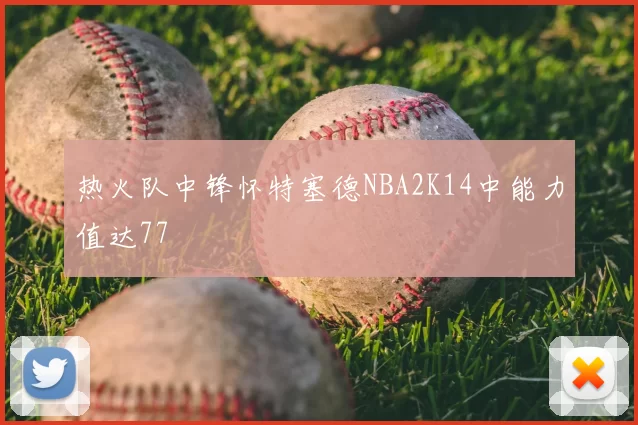 热火队中锋怀特塞德NBA2K14中能力值达77