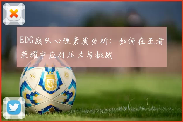 EDG战队心理素质分析:如何在王者荣耀中应对压力与挑战