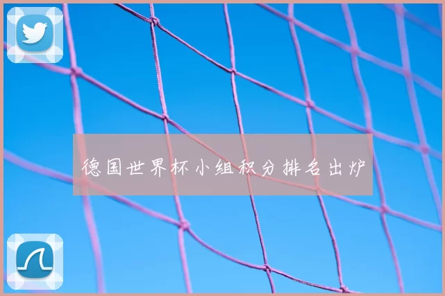 德国世界杯小组积分排名出炉